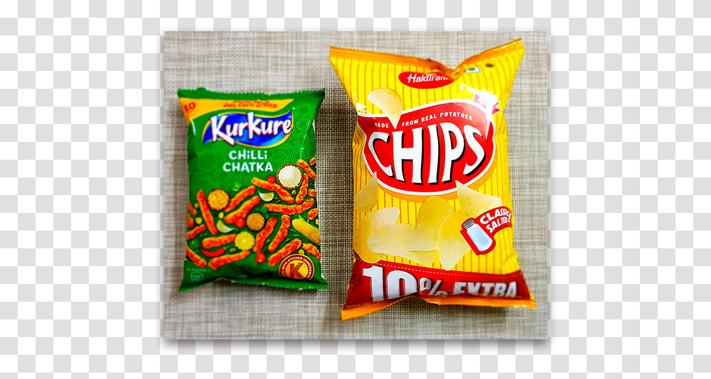 Chips Chips Yellow Packet, Snack, Food, Candy Transparent Png