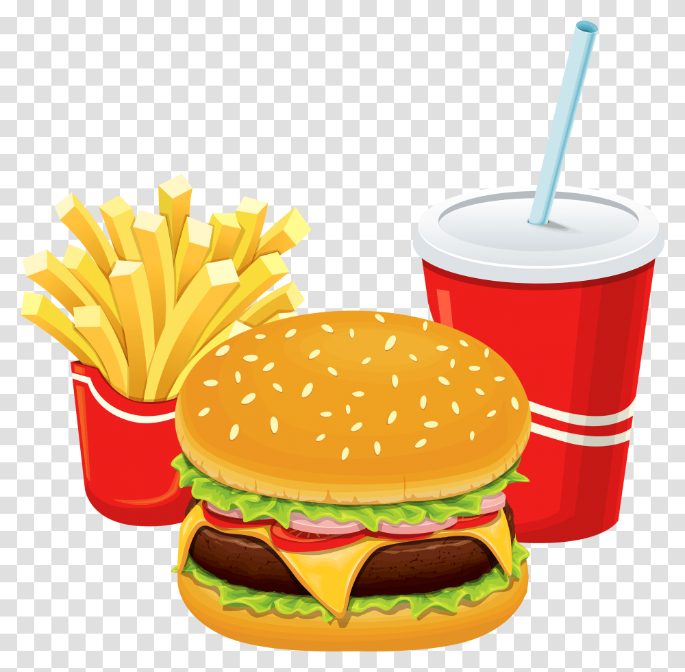 Chips Hamburger Pencil And Non Communicable Diseases Caused By Having Unhealthy, Food, Fries, Beverage, Drink Transparent Png