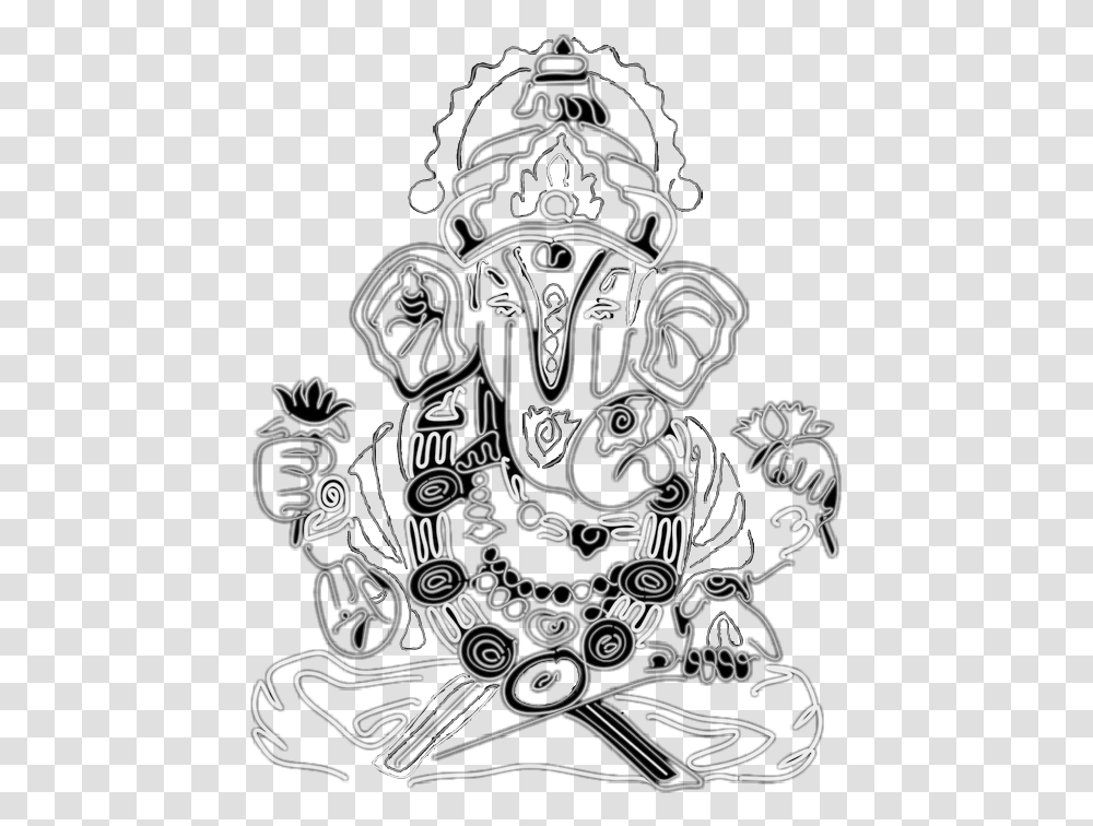 Chiquitacruz Picsart Ganesha Cartoon, Doodle, Drawing, Crowd Transparent Png