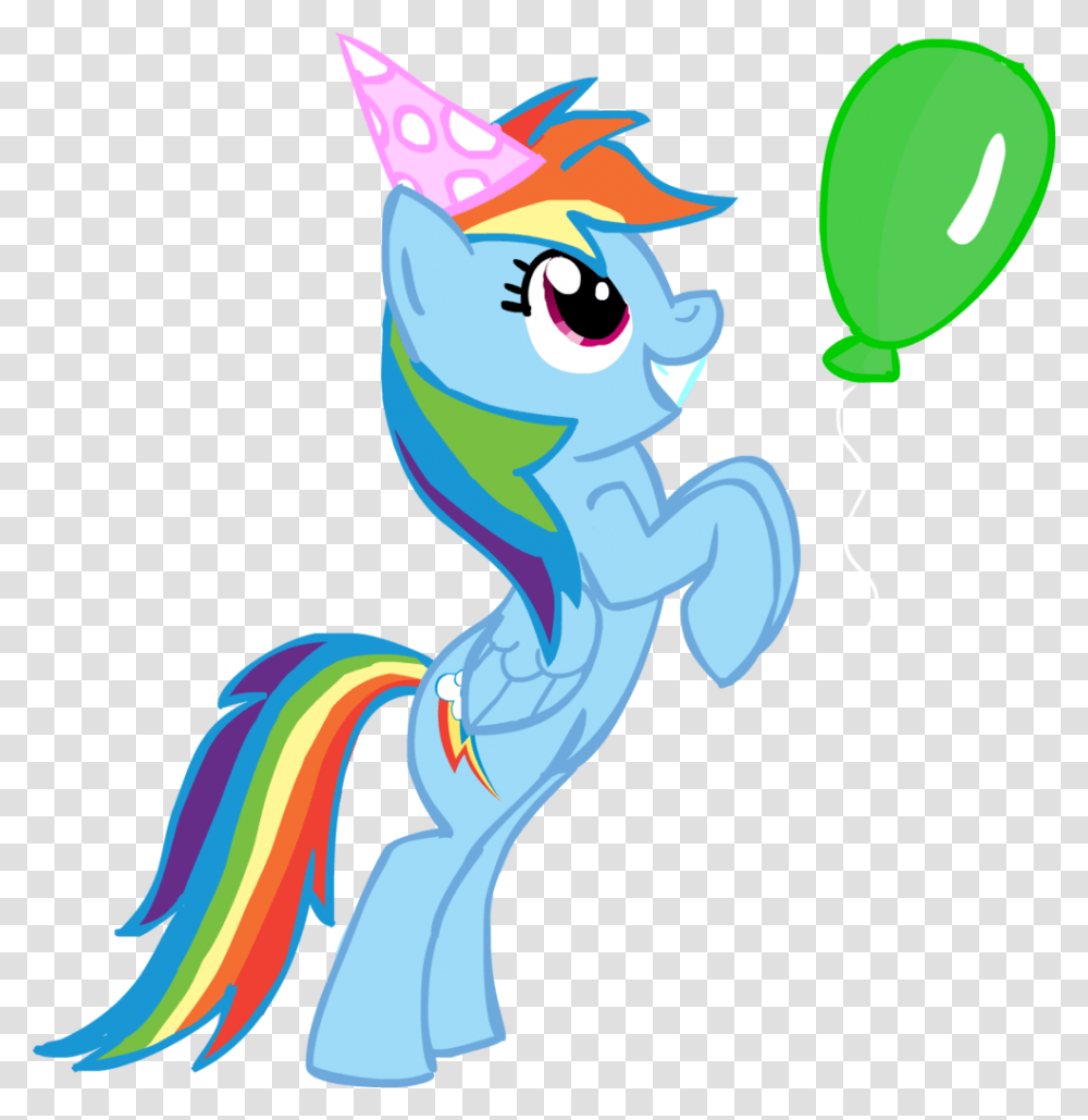 Chir Miru Backwards Cutie Mark Balloon Hat Party Rainbow Dash Party Hat Transparent Png