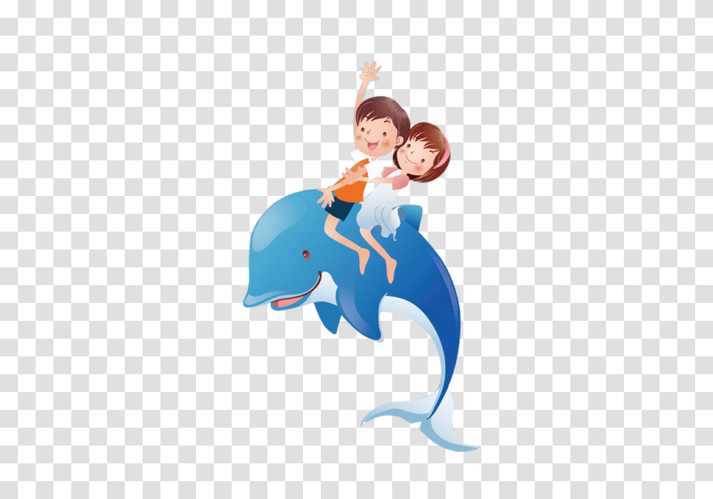 Chirldren, Playing, Child, Kids, Person, Sea Life, Animal, Dolphin Transparent Png