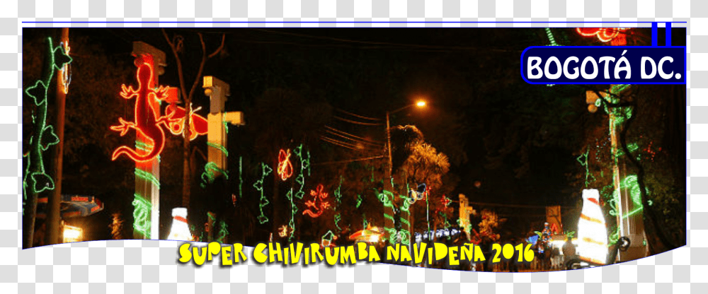 Chivirumba Navidad Recorridos Bogota Diciembre Alumbrados Pokemon, Lighting, Festival, Crowd, Outdoors Transparent Png