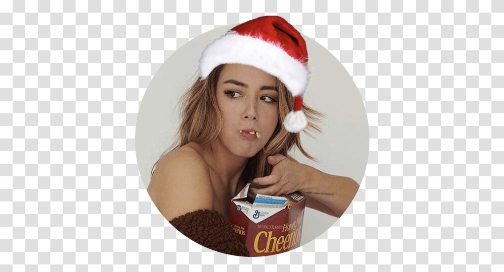 Chloe Christmas Icons Costume Hat, Face, Person, Clothing, Female Transparent Png