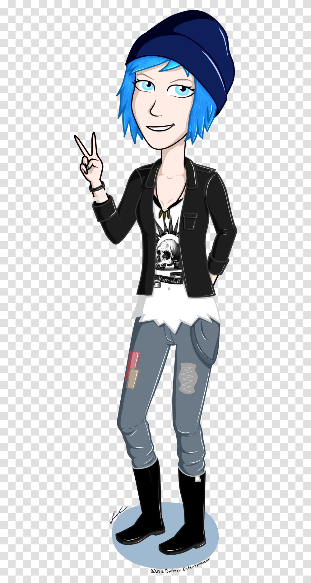 Chloe From Life Is Strange By Me Cartoon, Person, Performer, Costume Transparent Png