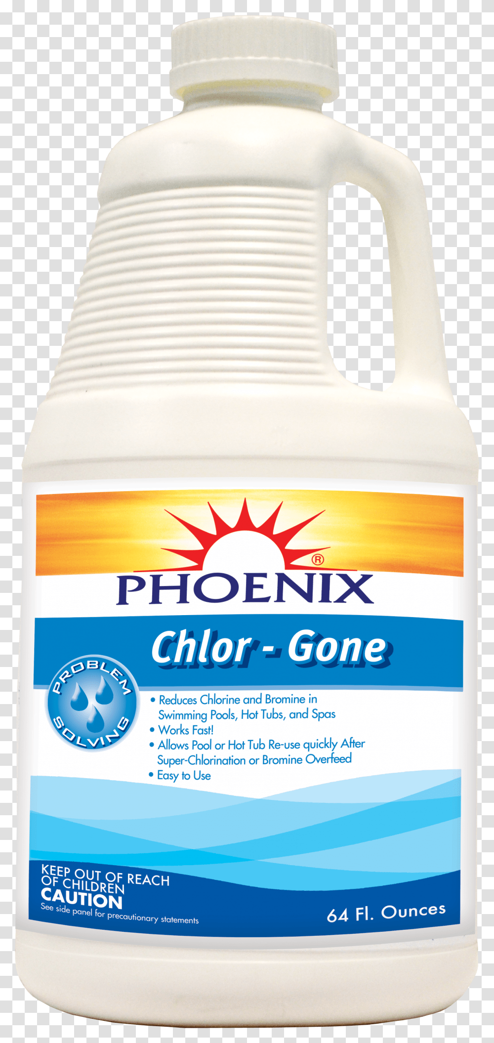 Chlor Gone 1 2 Gallon Personal Care, Label, Food, Seasoning, Bottle Transparent Png