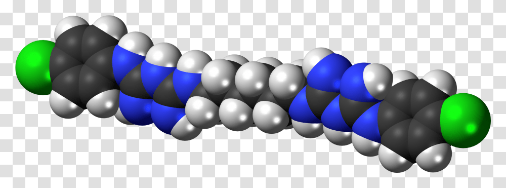 Chlorhexidine 3d Spacefill Pincushion Effect Of Chlorhexidine, Sphere, Balloon, Accessories, Accessory Transparent Png