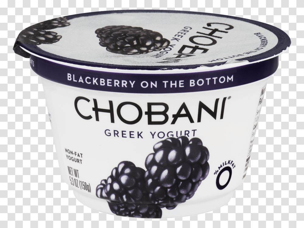 Chobani Greek Yogurt Blackberry Download Chobani Plain Yogurt, Food, Plant, Dessert, Fruit Transparent Png