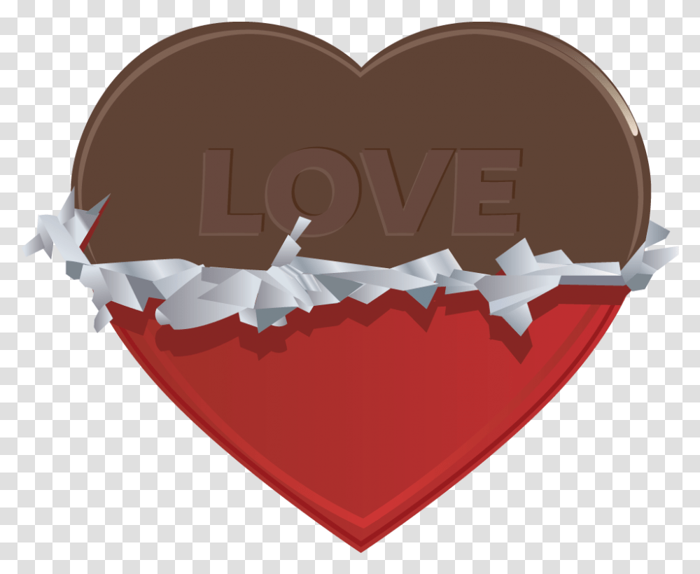 Chocko Heart Clipart Chocolate Heart Clipart, Food, Sweets, Confectionery, Egg Transparent Png