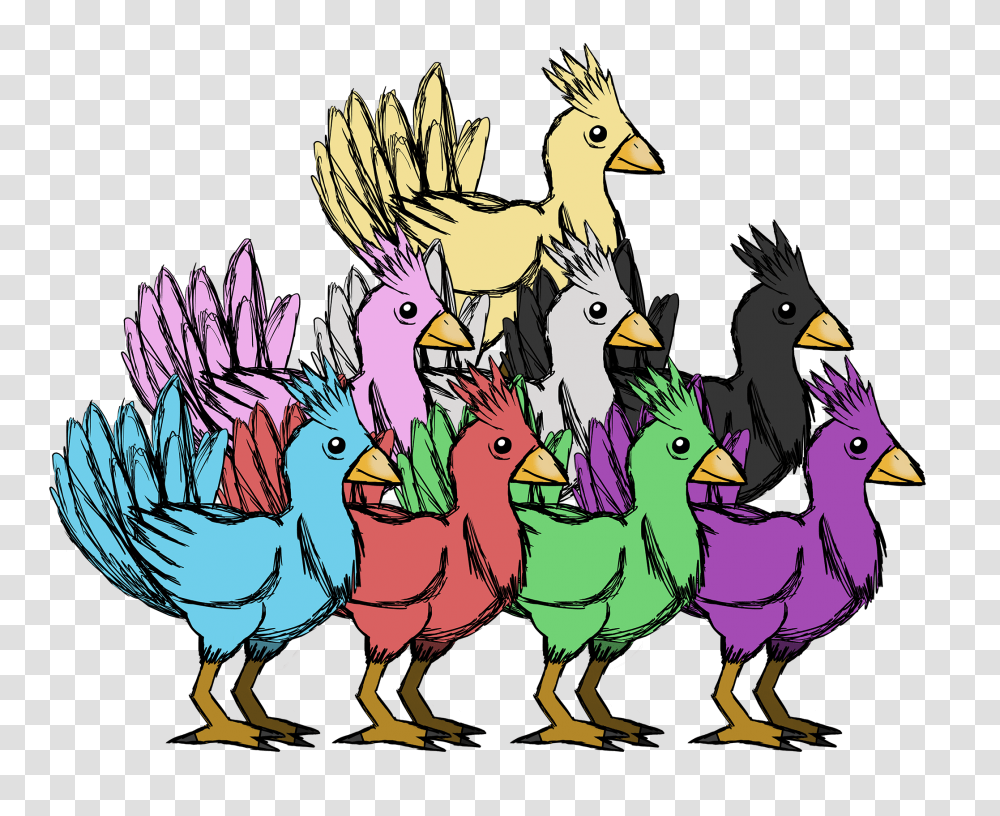 Chocobo Group William Loyd Tooher Iv, Chicken, Poultry, Fowl, Bird Transparent Png