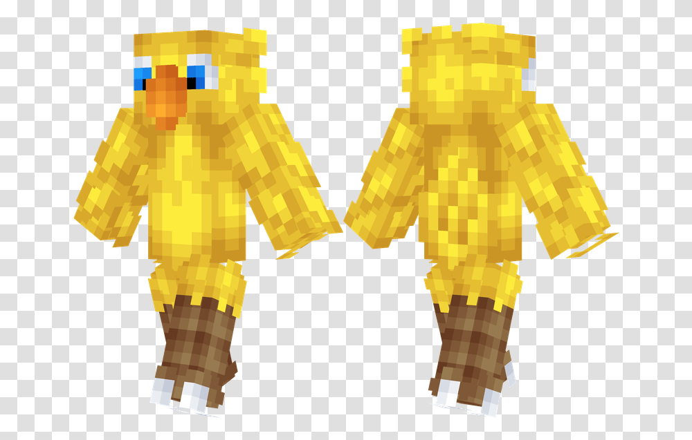 Chocobo Minecraft Skin, Gold, Cross, Plant Transparent Png