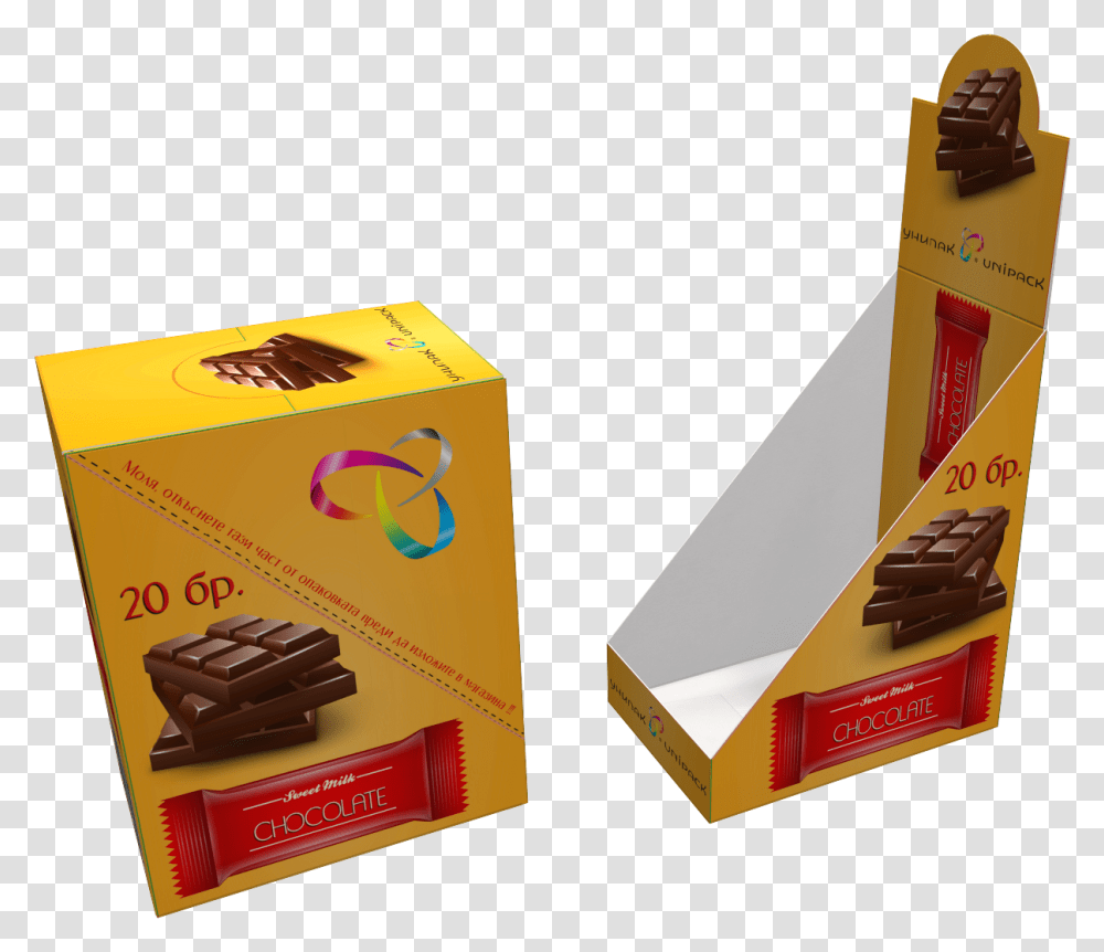 Chocolate Bar Display Box, Sweets, Food, Confectionery, Cardboard Transparent Png