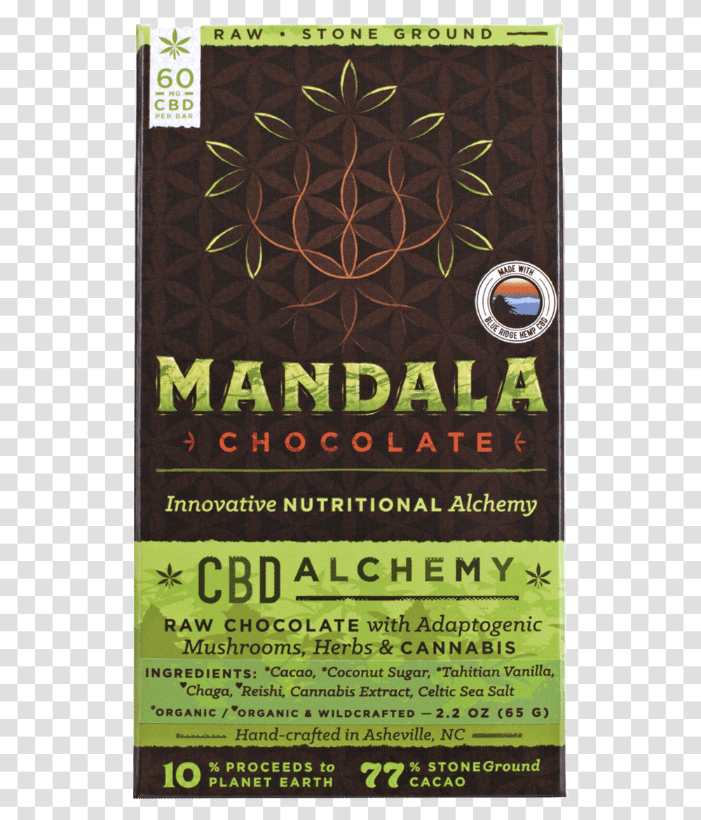 Chocolate Bar Mandala Chocolate Cbd Alchemy Flyer, Poster, Advertisement, Paper, Brochure Transparent Png