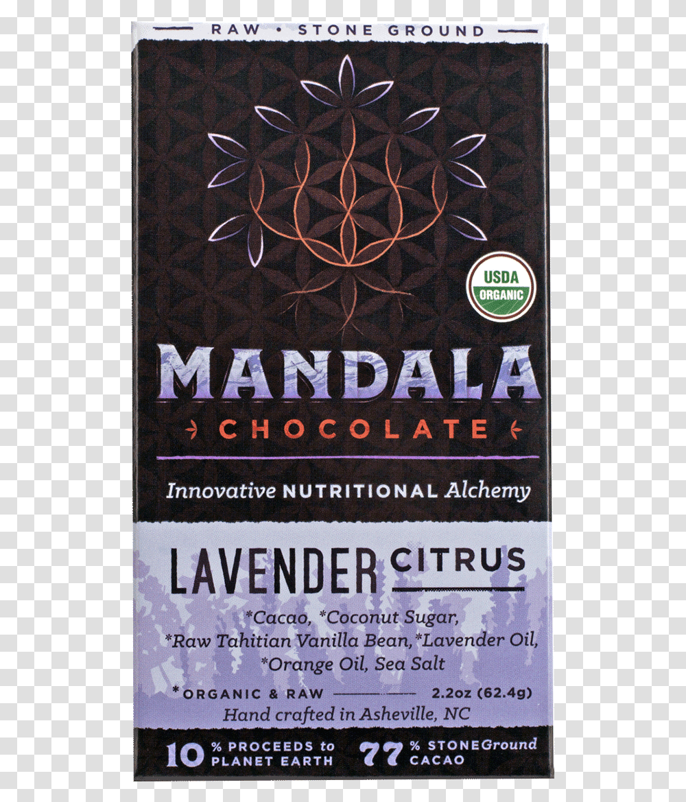 Chocolate Bar Mandala Lavendar Citrus Cosmetics, Poster, Advertisement, Flyer Transparent Png
