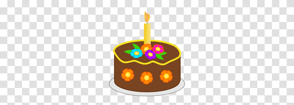 Chocolate Birthday Cake Clip Art, Candle, Dessert, Food, Fire Transparent Png