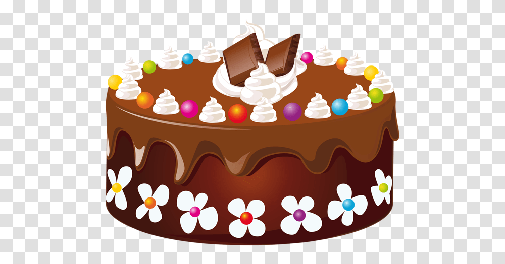 Chocolate Cake Clipart Image Clippart Clipart, Birthday Cake, Dessert, Food, Torte Transparent Png
