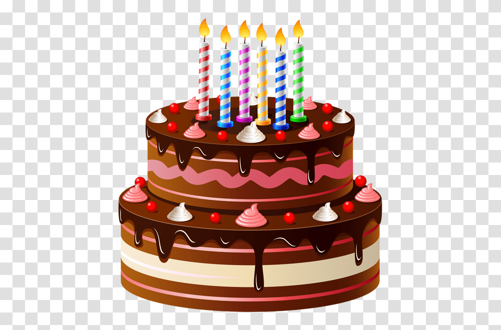Chocolate Cake, Food, Birthday Cake, Dessert, Candle Transparent Png