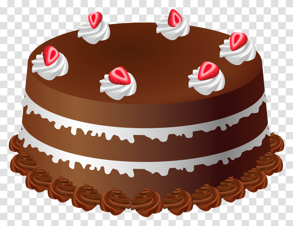 Chocolate Cake, Food, Birthday Cake, Dessert, Cream Transparent Png