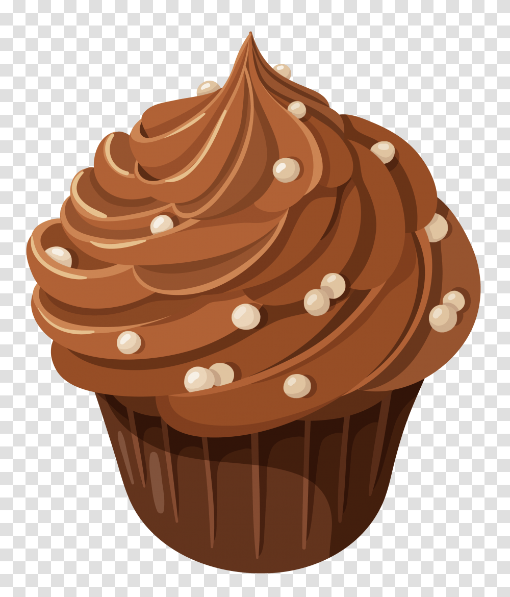 Chocolate Cake, Food, Cupcake, Cream, Dessert Transparent Png