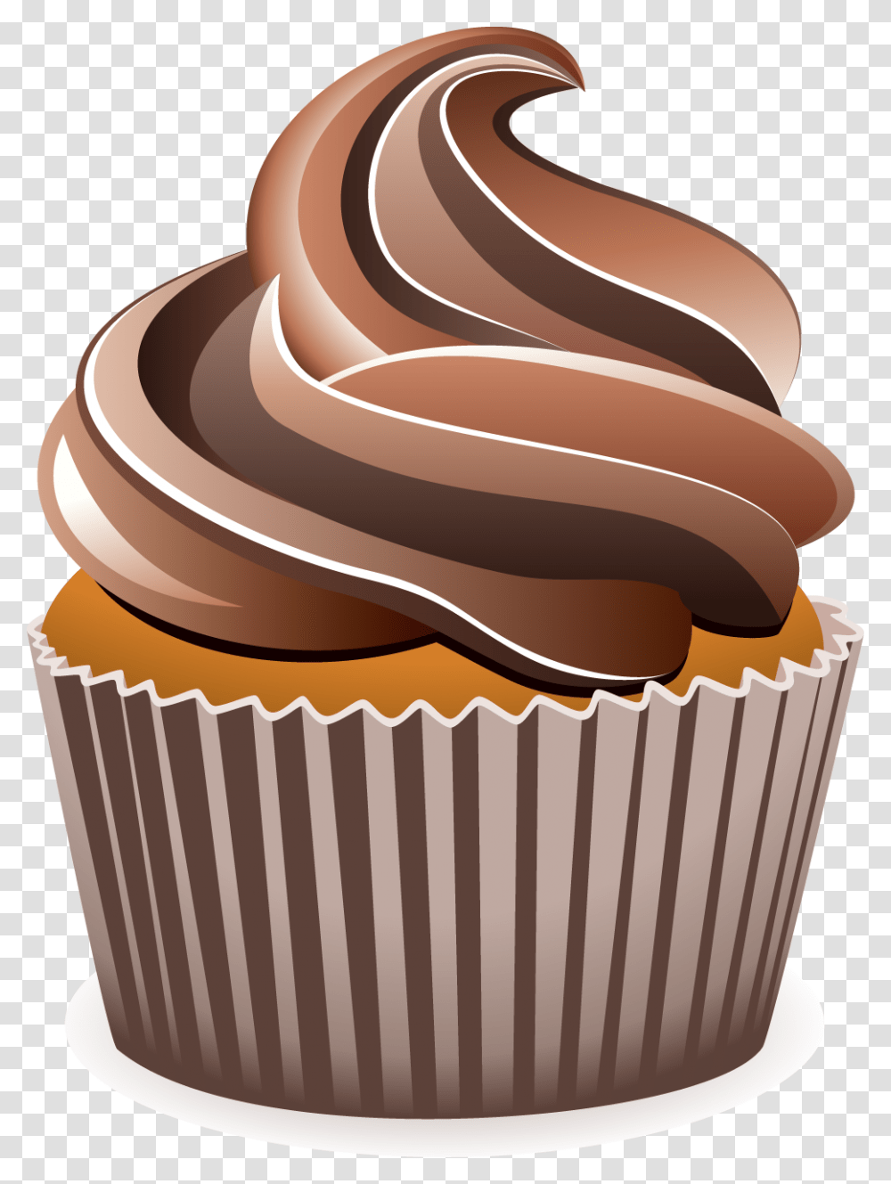 Chocolate Cake, Food, Cupcake, Cream, Dessert Transparent Png