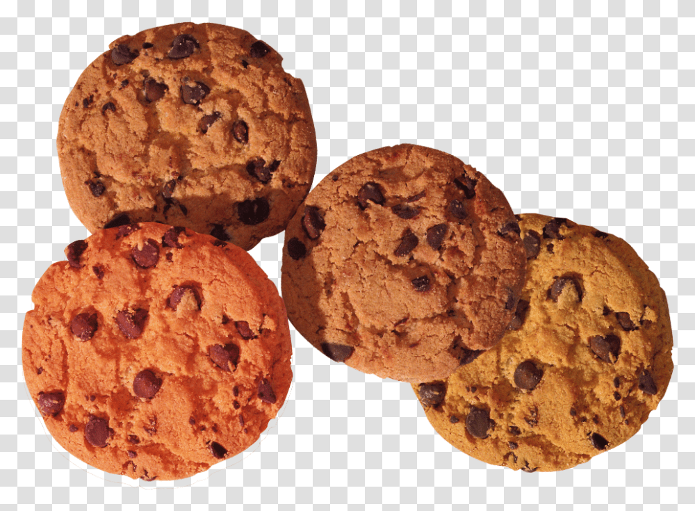 Chocolate Chip Cookie, Bread, Food, Biscuit, Dessert Transparent Png