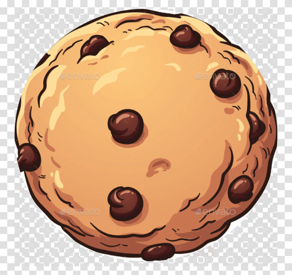 Chocolate Chip Cookie Cartoon, Food, Biscuit, Bear, Wildlife Transparent Png