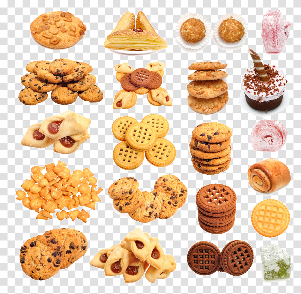 Chocolate Chip Cookie Clipart Cookies And Cakes, Food, Snack, Bread, Sweets Transparent Png