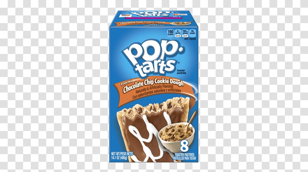 Chocolate Chip Cookie Dough Pop Tart, Flyer, Food, Snack, Plant Transparent Png