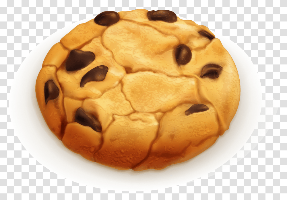 Chocolate Chip Cookie Sugar Cookie Vector, Food, Cake, Dessert, Biscuit Transparent Png