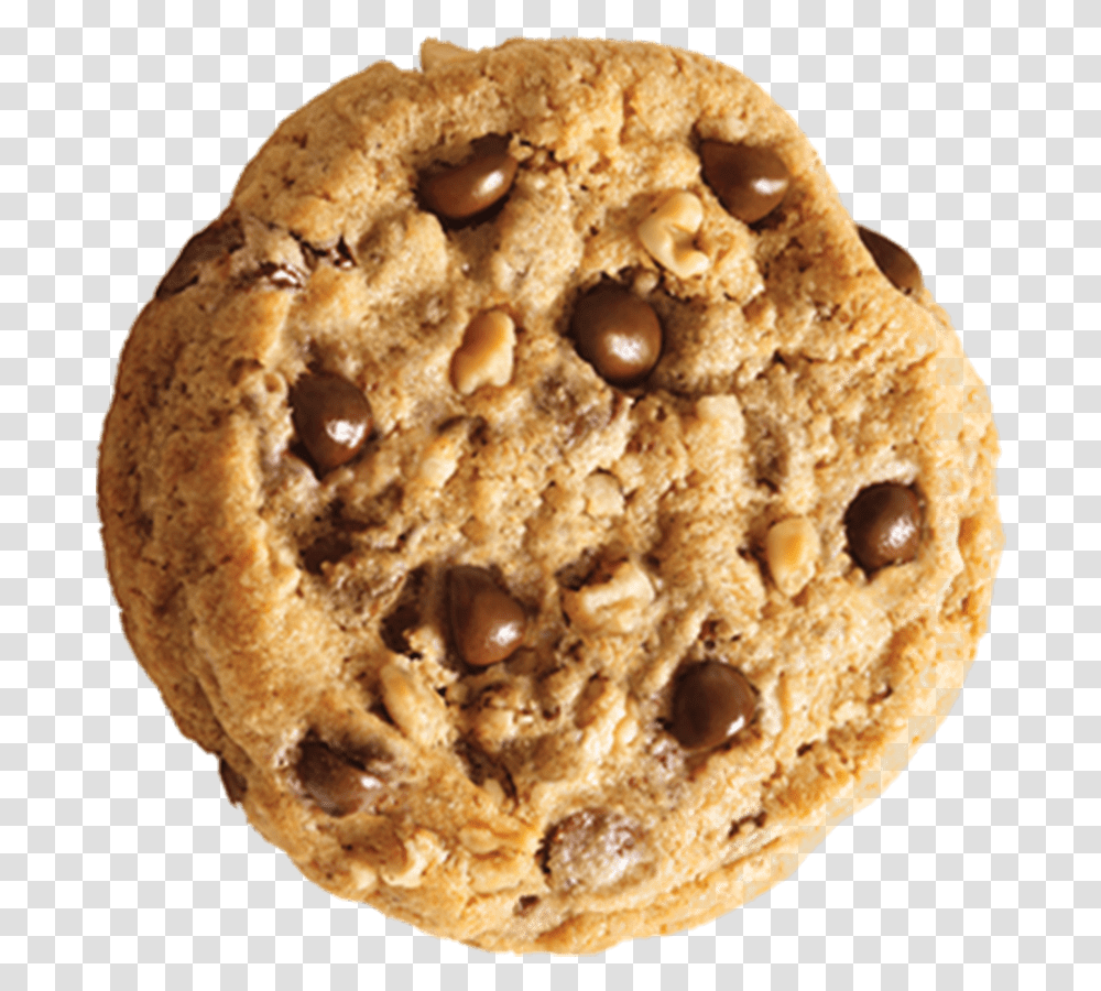 Chocolate Chip Cookie With Nuts Chocolate Chip Cookie, Bread, Food, Biscuit, Cracker Transparent Png
