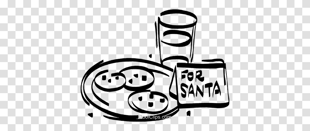 Chocolate Chip Cookies For Santa Royalty Free Vector Clip Art, Glass, Bowl, Cup Transparent Png