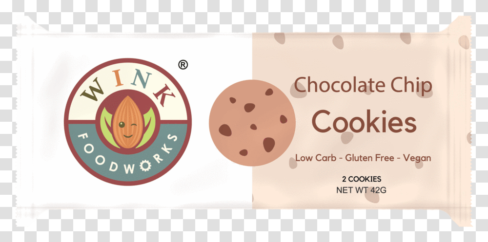 Chocolate Chip Cookies Wink Chocolate Chip Cookies, Label, Paper, Logo Transparent Png