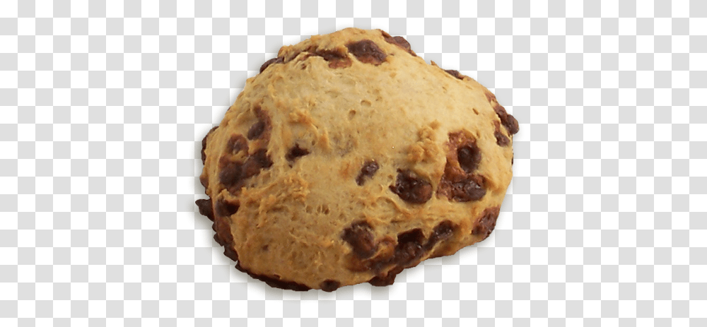 Chocolate Chip Scone Chocolate Chip Cookie, Bread, Food, Dessert, Pizza Transparent Png