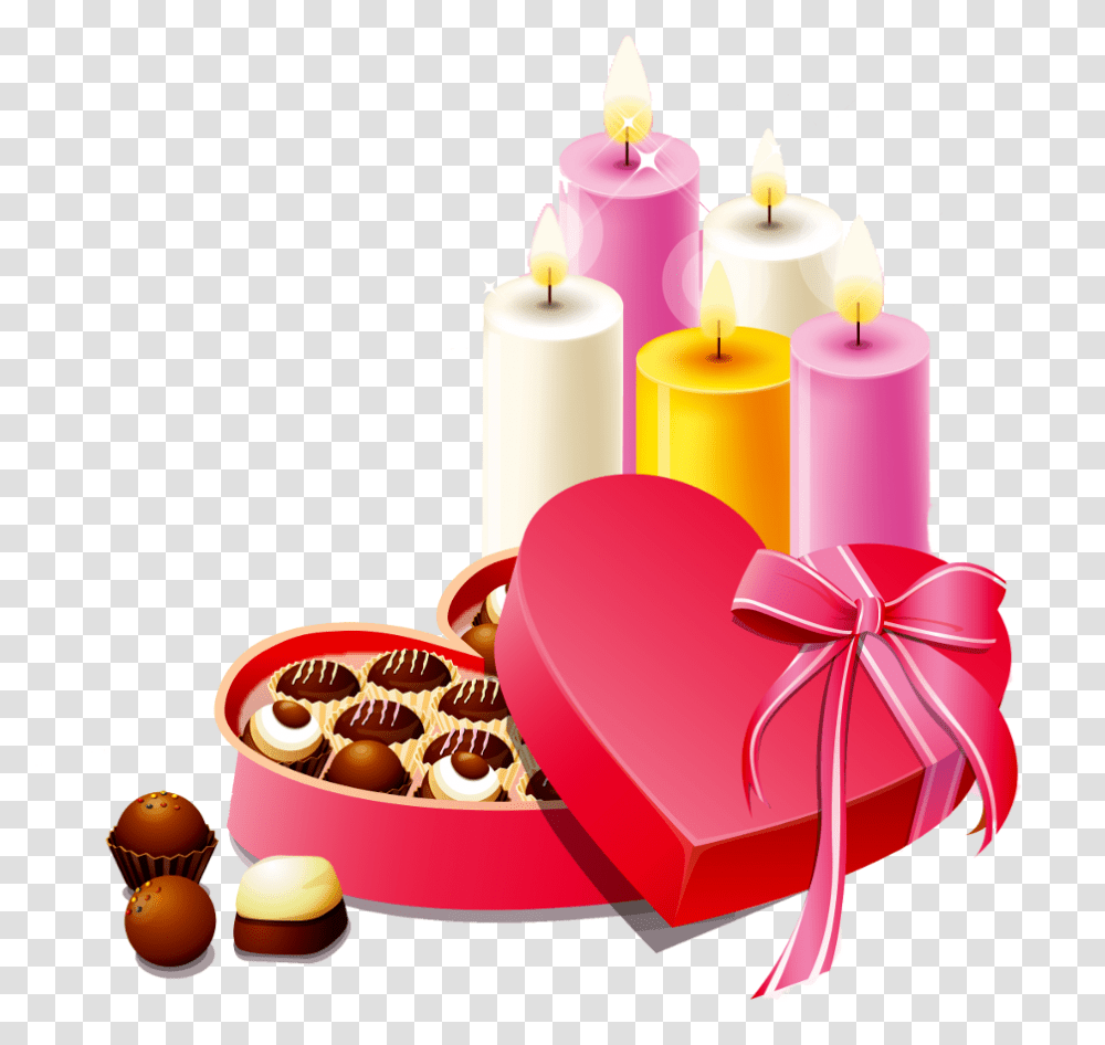 Chocolate Clipart Candle Valentine, Birthday Cake, Dessert, Food, Gift Transparent Png