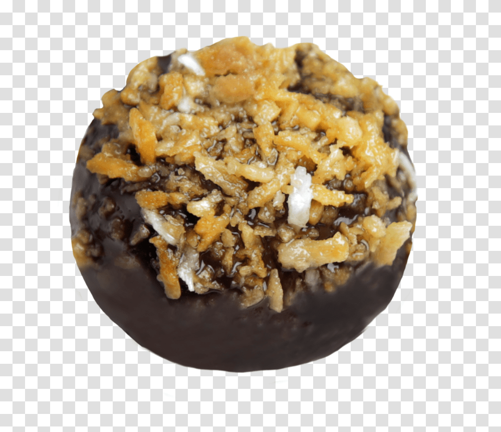 Chocolate Coconut Date Truffle Pastry, Food, Plant, Breakfast, Sweets Transparent Png