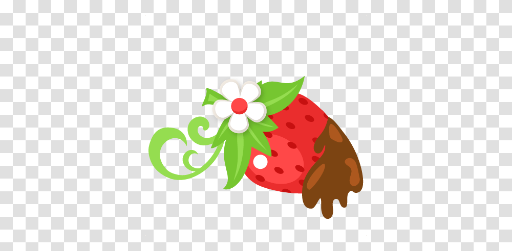 Chocolate Covered Strawberry Scrapbook Cute Clipart, Plant, Animal, Amphibian Transparent Png