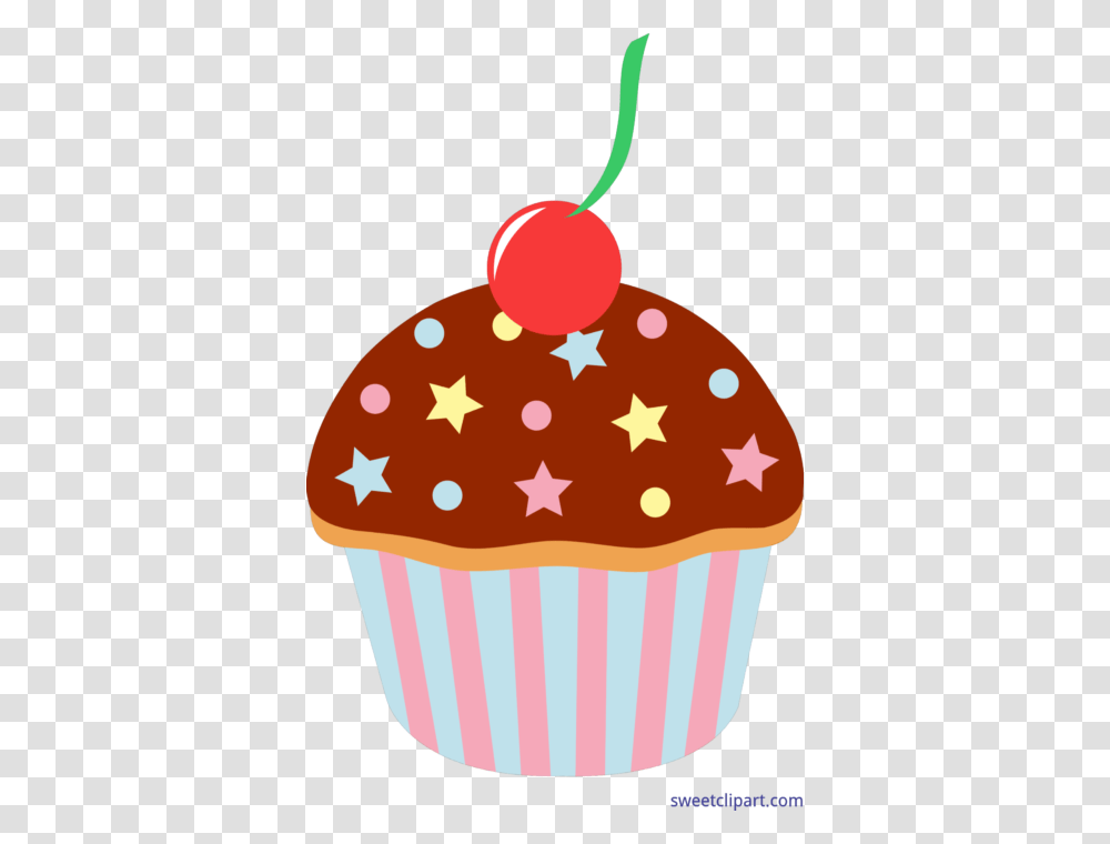 Chocolate Cupcake With Sprinkles Clip Art, Cream, Dessert, Food, Creme Transparent Png