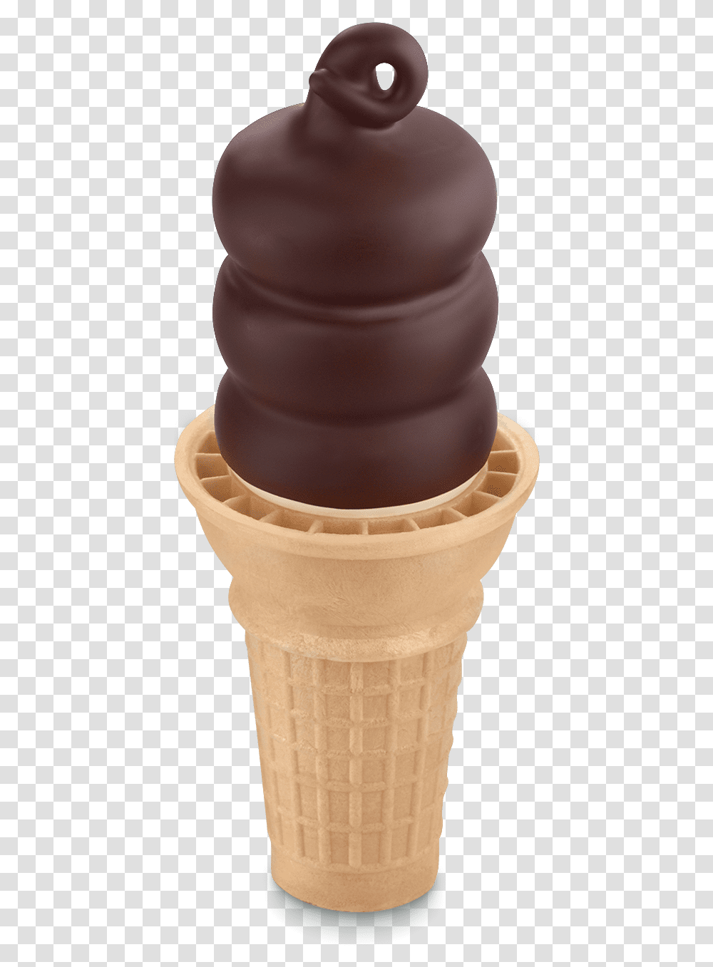 Chocolate Dipped Cone Dairy Queen Menu Solid, Sweets, Food, Confectionery, Dessert Transparent Png