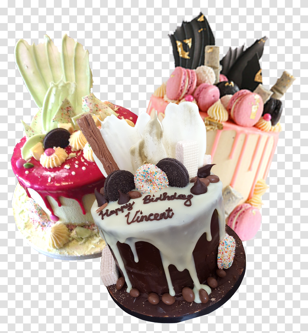 Chocolate Dripping, Dessert, Food, Cream, Cake Transparent Png