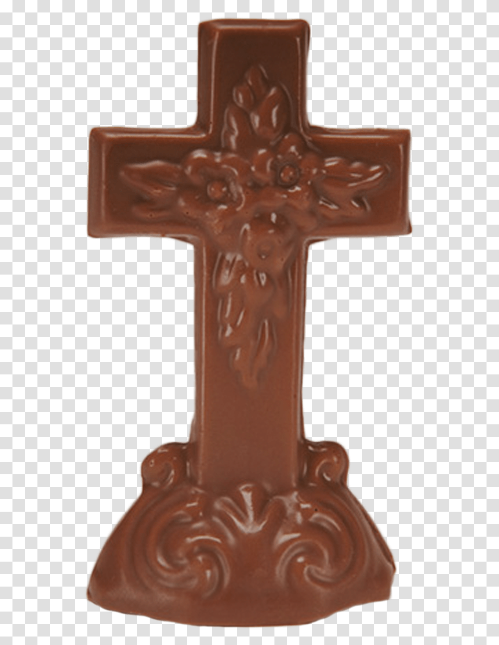 Chocolate Easter Cross Cross, Crucifix, Bronze Transparent Png