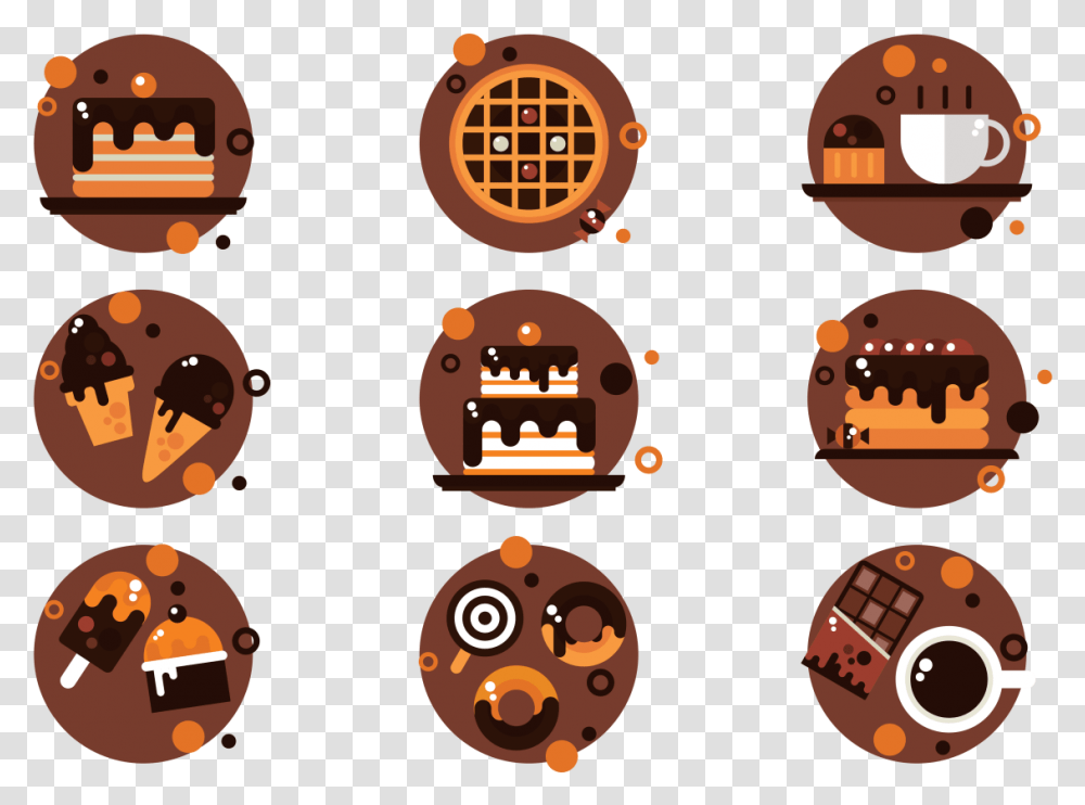 Chocolate Icons Vector Icone Confeitaria, Halloween, Food, Pillow, Cushion Transparent Png