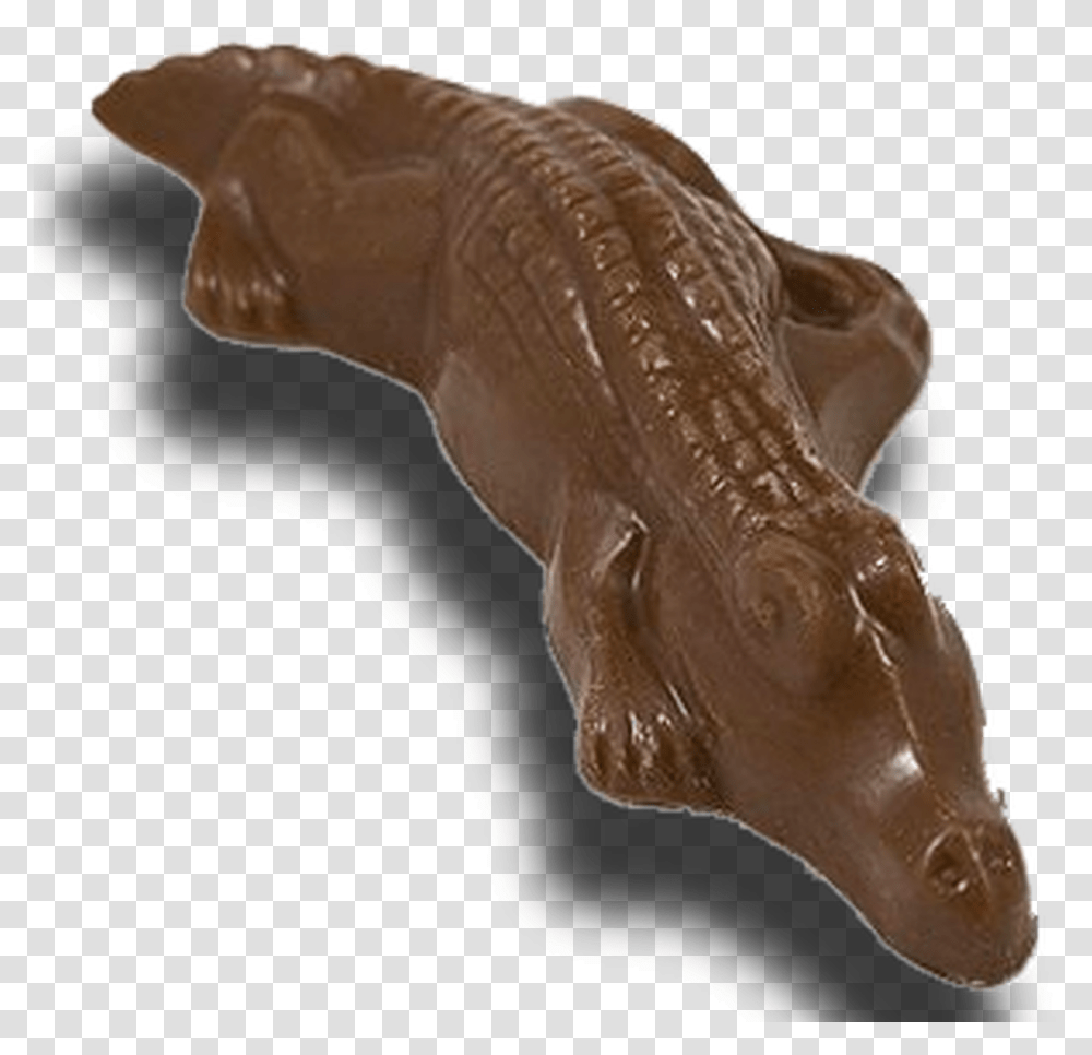Chocolate Mini Gator Chocolate, Figurine, Soil, Archaeology, Sculpture Transparent Png