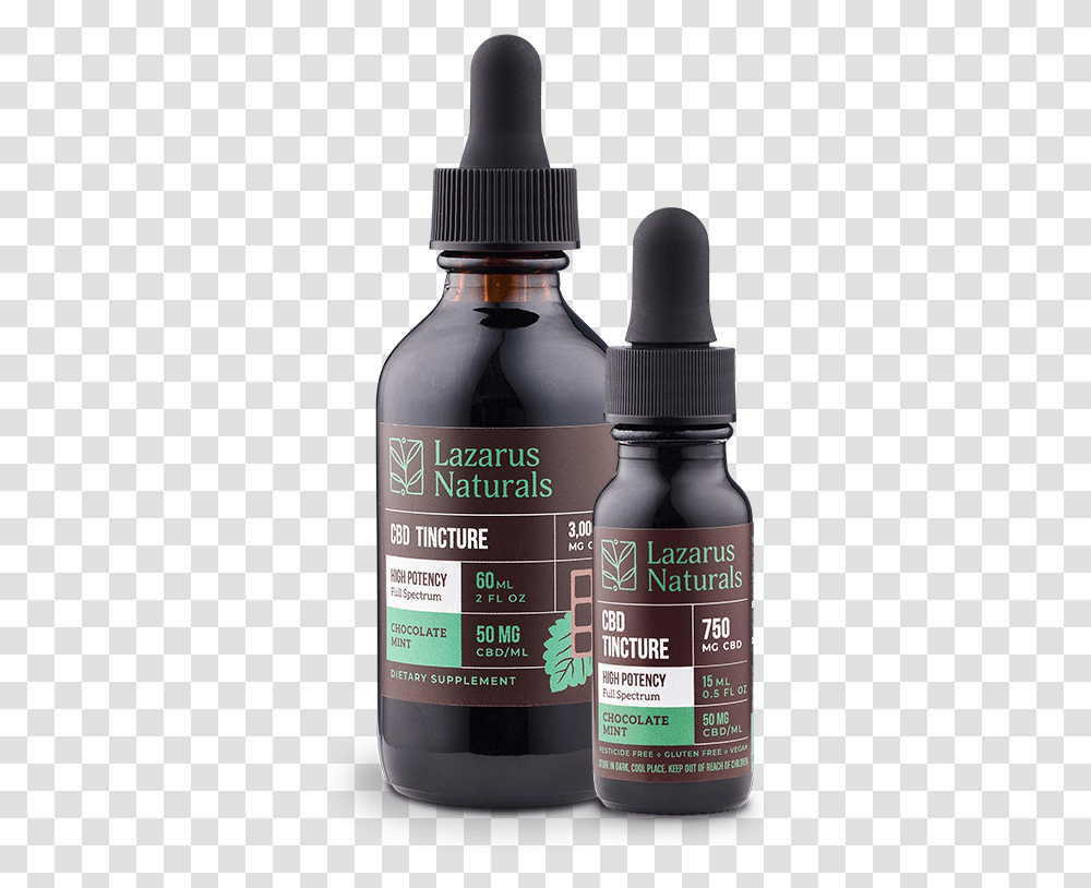 Chocolate Mint Flavored High Potency Full Spectrum Cbd Oil Chocolate Mint, Bottle, Cosmetics, Plant, Furniture Transparent Png
