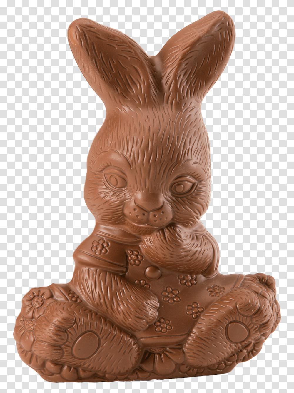 Chocolate Nicole Bunny Is Available In Milk Chocolate Figurine, Sweets, Food, Confectionery, Dessert Transparent Png