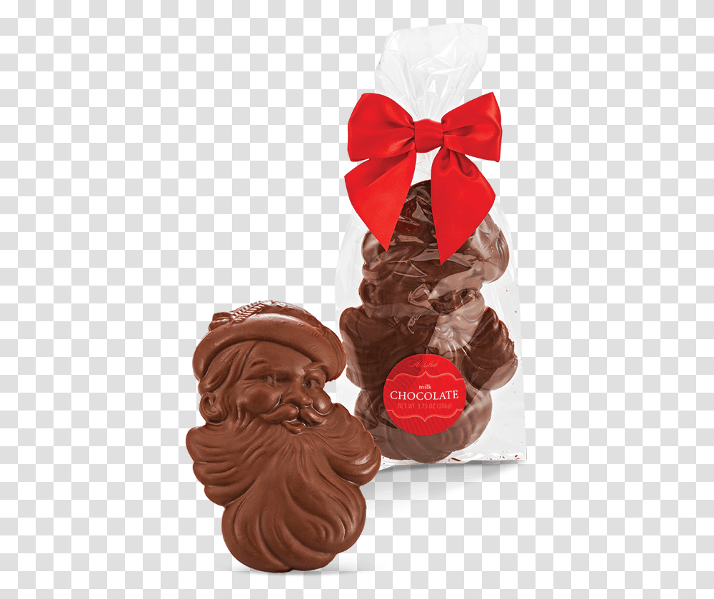 Chocolate Santa Face Mozartkugel, Sweets, Food, Confectionery, Cream Transparent Png