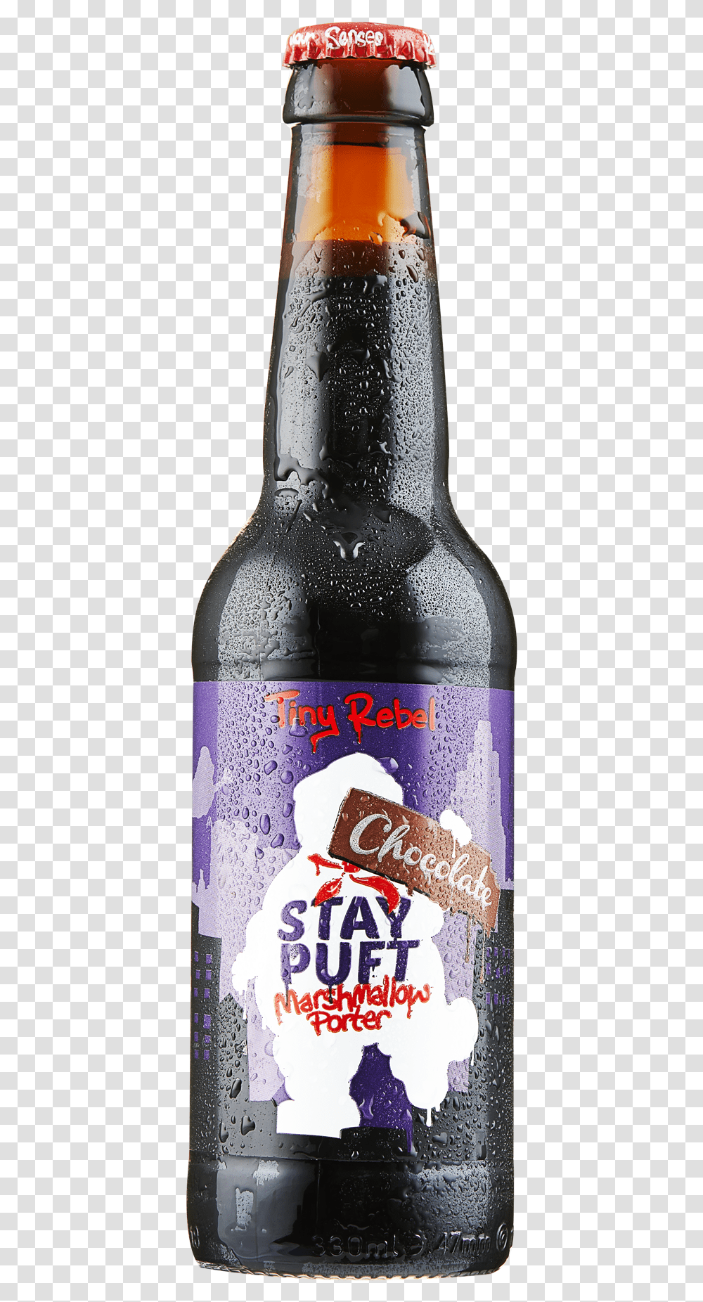 Chocolate Stay Puft Beer Bottle, Beverage, Alcohol, Food, Person Transparent Png