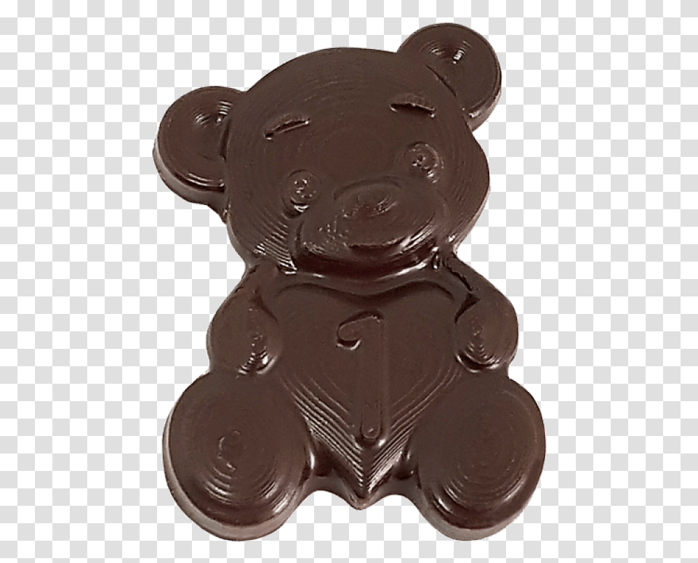 Chocolate Teddy Bear Teddy Bear Chocolate, Sweets, Food, Confectionery, Dessert Transparent Png