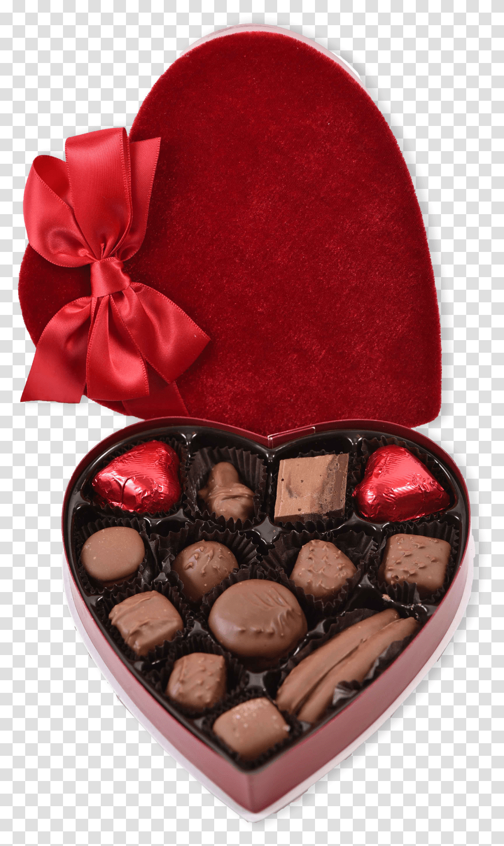 Chocolate Valentines Day Gift Box Valentine's Day Box Of Chocolates Transparent Png