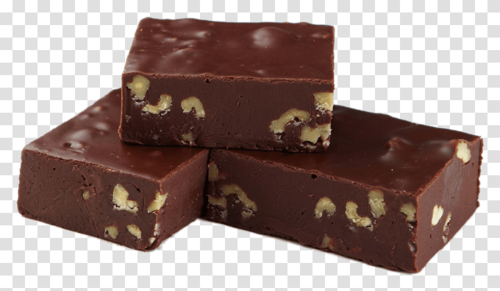 Chocolate Walnut Fudge Chocolate Fudge, Dessert, Food, Cocoa, Box Transparent Png