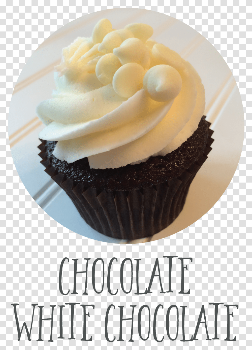 Chocolate White Chocolate Cupcake, Cream, Dessert, Food, Icing Transparent Png