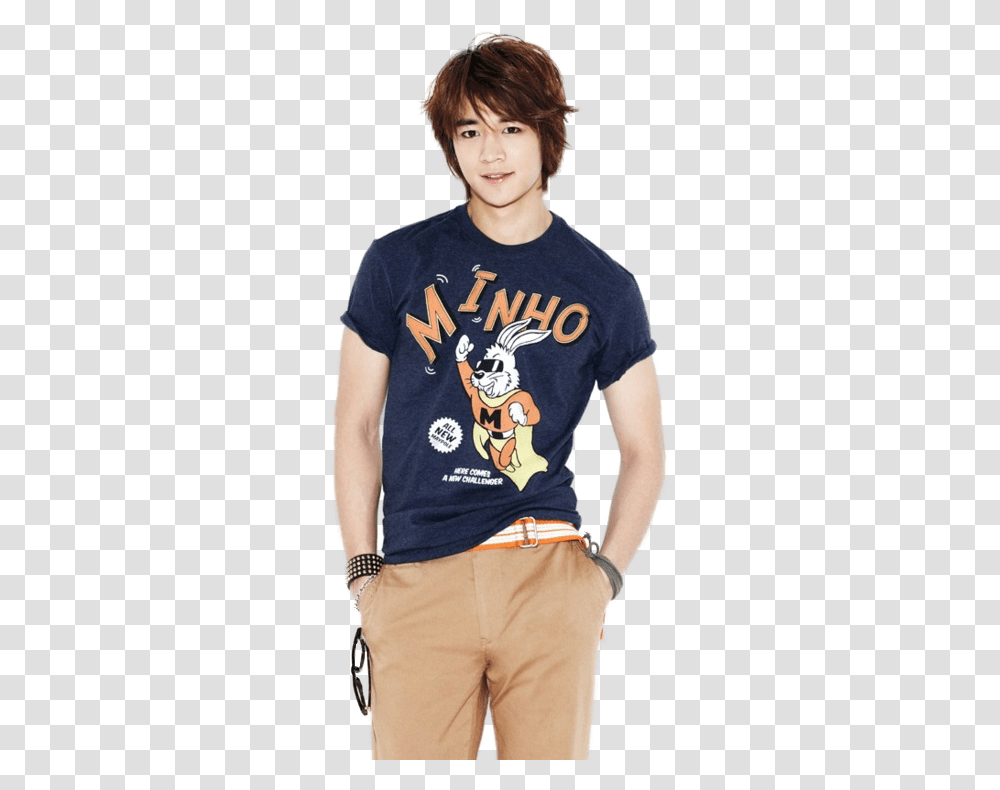Choi Minho In Black Shirt, Person, T-Shirt, People Transparent Png